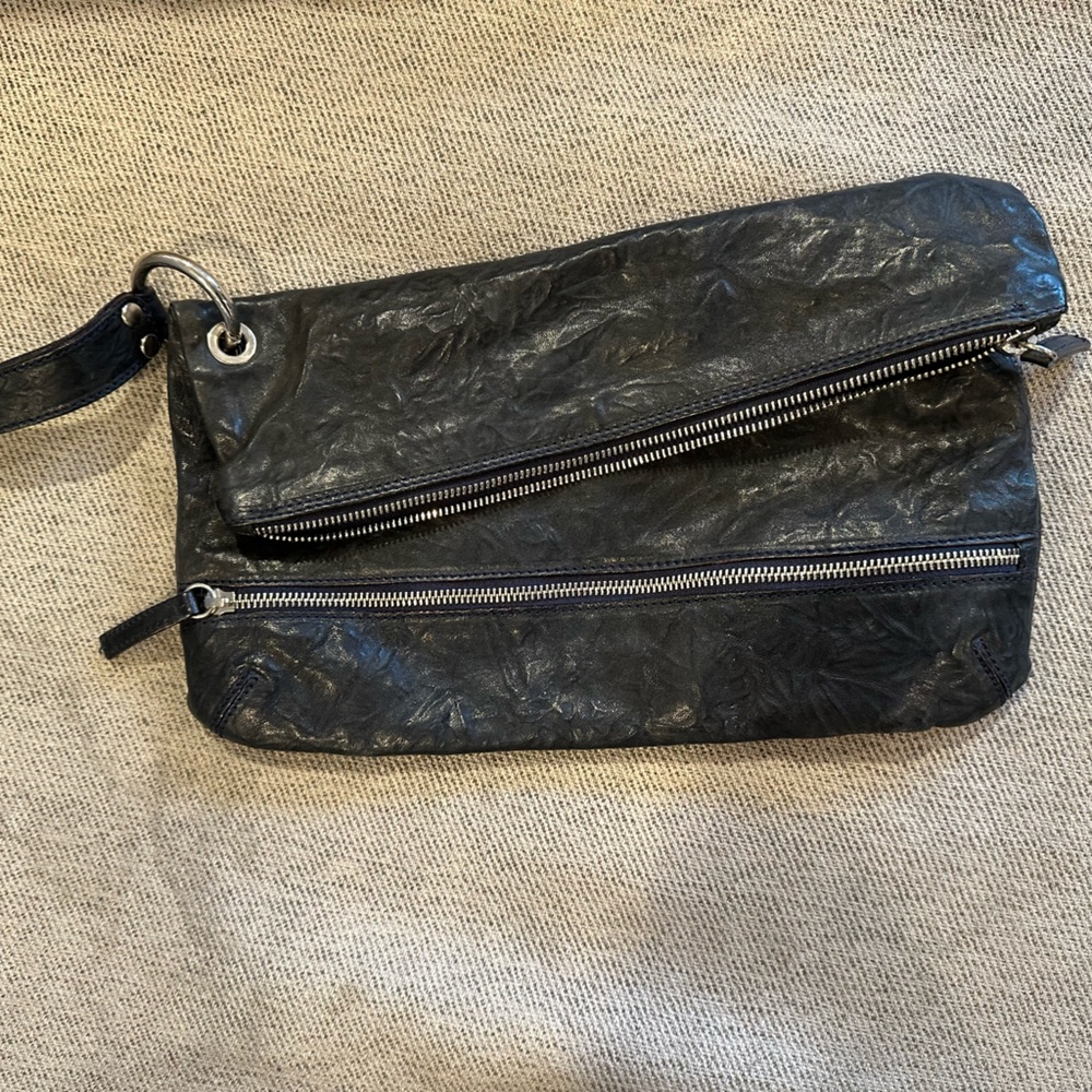 Vintage Sundance navy leather  Clutch